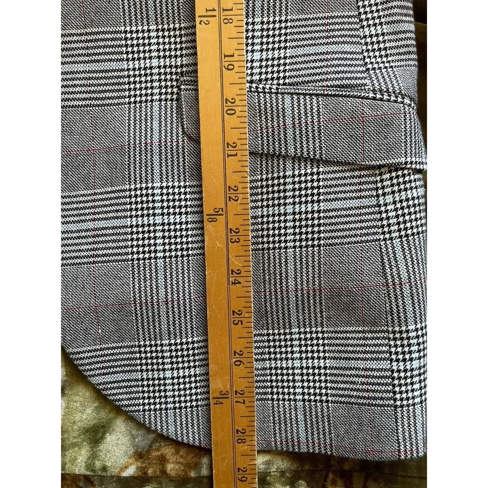 Heart and Dagger Mens Cotton Blend Sport Coat Blazer 38R Gray Double Vented